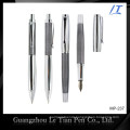 Classical Etching Metal Ballpoint Pen and Cap-off Rollerball Pen